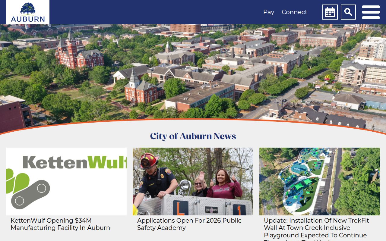 Auburn city government website