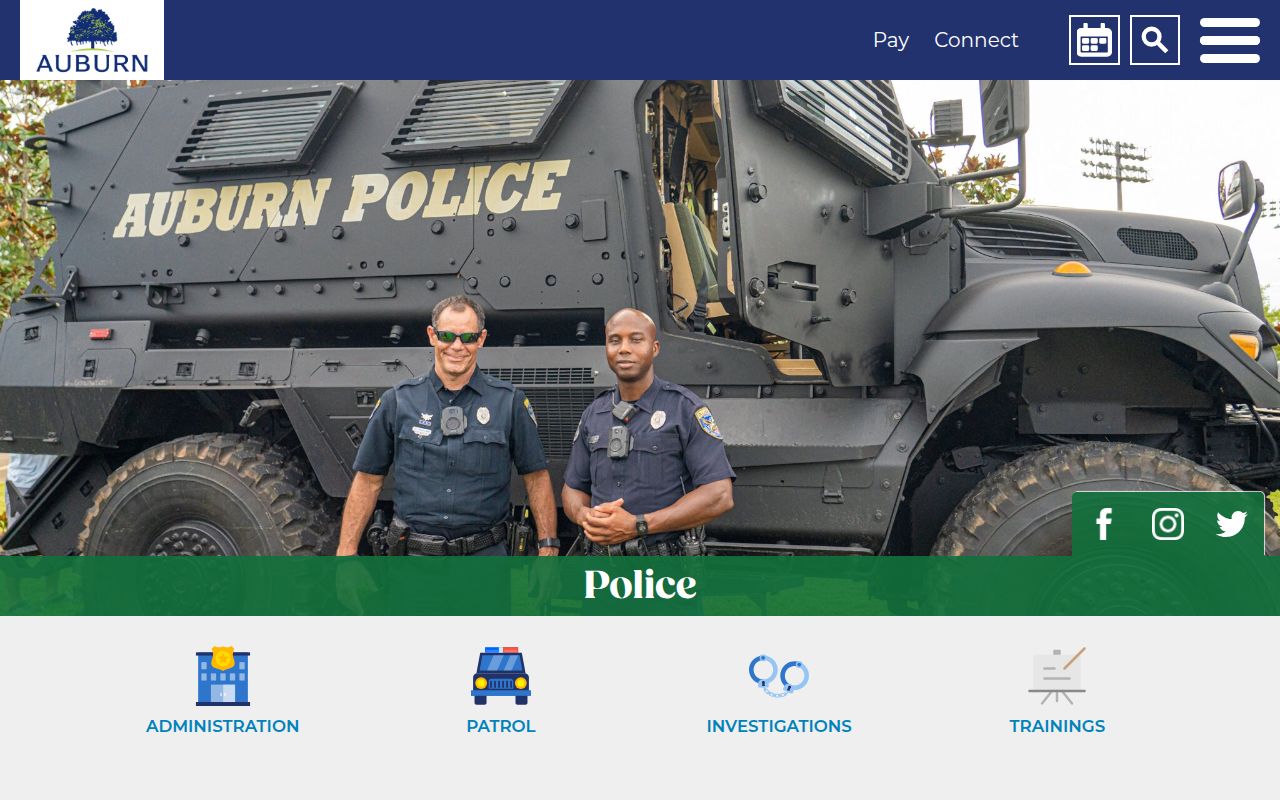 Auburn Police Department website
