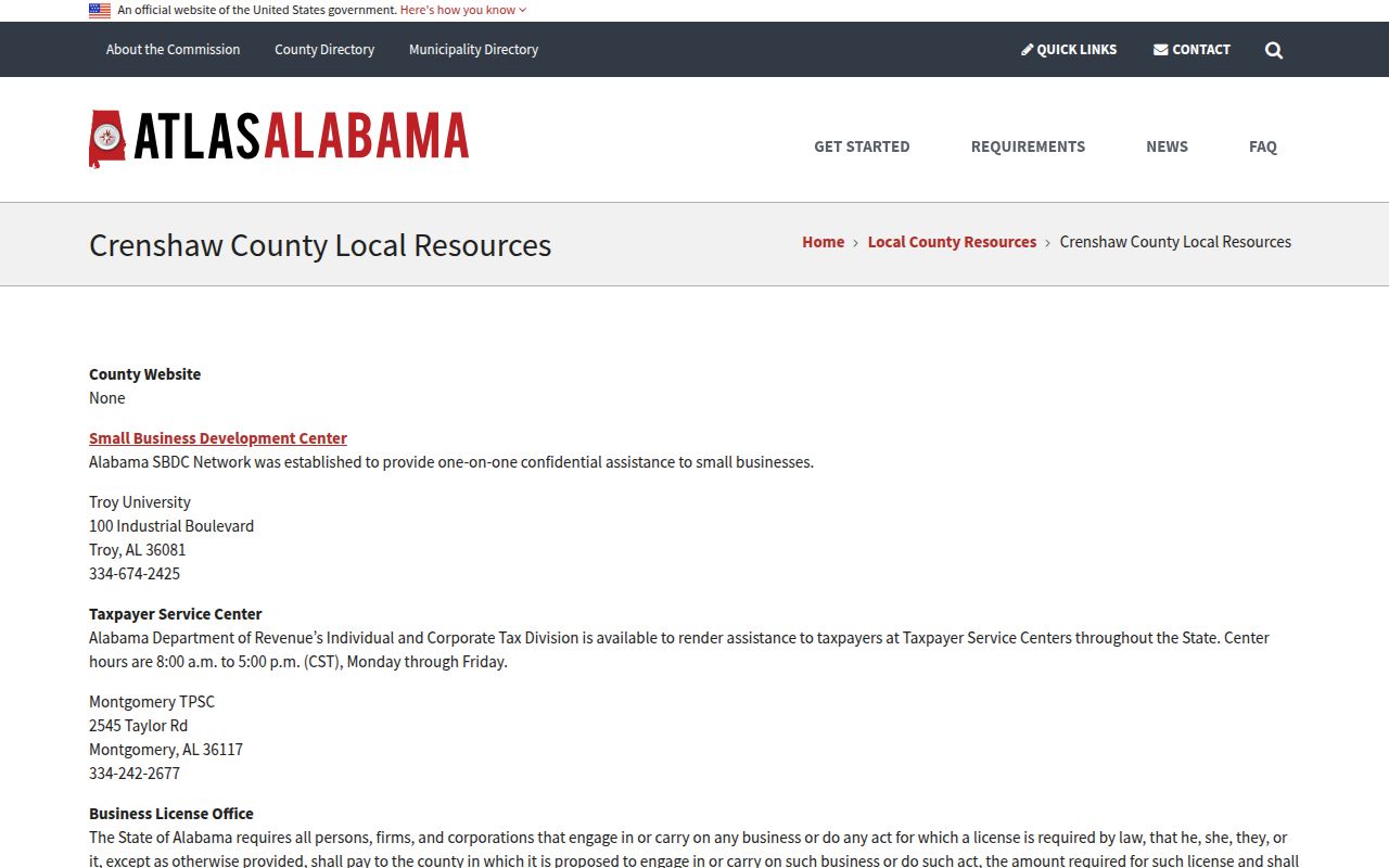 Crenshaw County Sheriff office and jail information