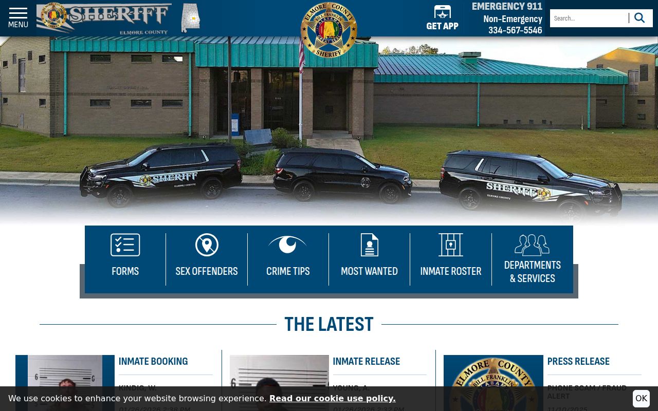 Elmore County Sheriff's Office jail records