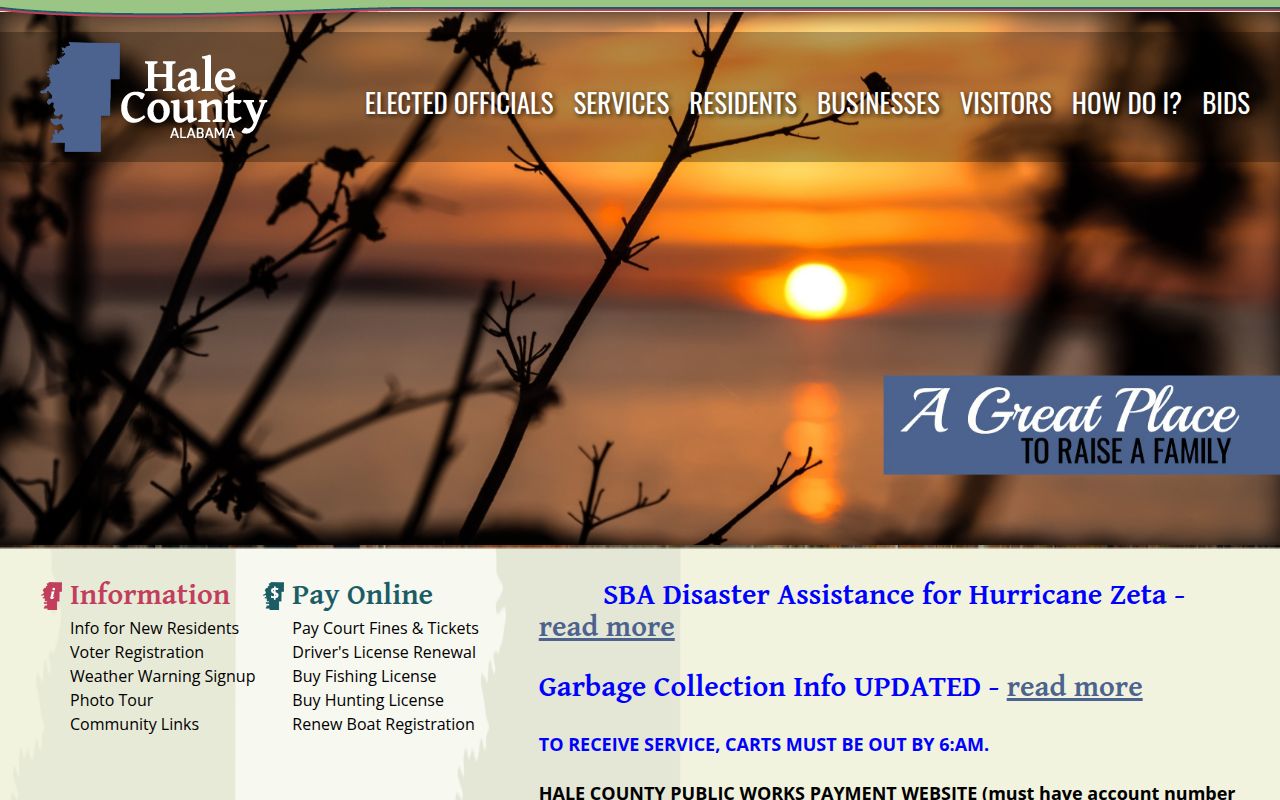 Hale County Sheriff office and jail information