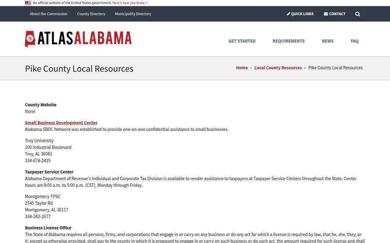 Pike County Sheriff office and jail booking records