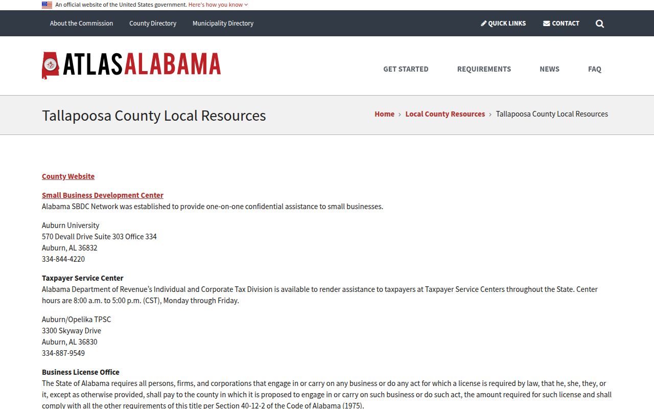 Tallapoosa County Sheriff office and jail information